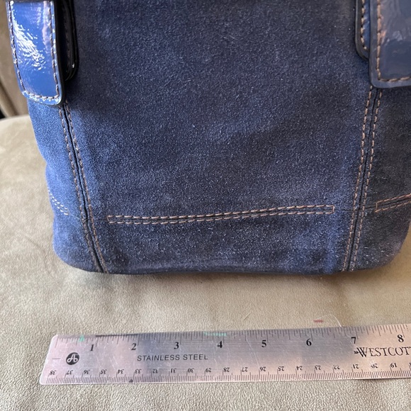 Suede Tignanello handbag - Picture 9 of 14